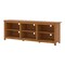 Wood Farmhouse TV Stand for Up to 70" TVs with Storage Shelves